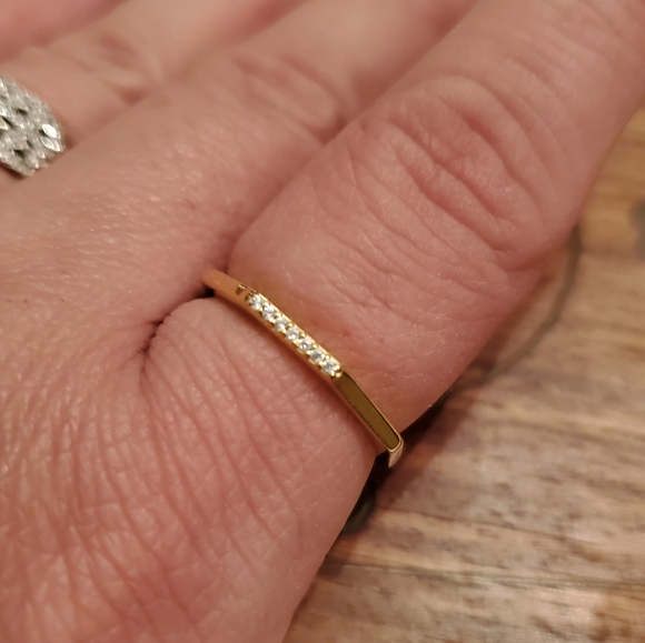 Pandora Multifaceted Gold Ring 